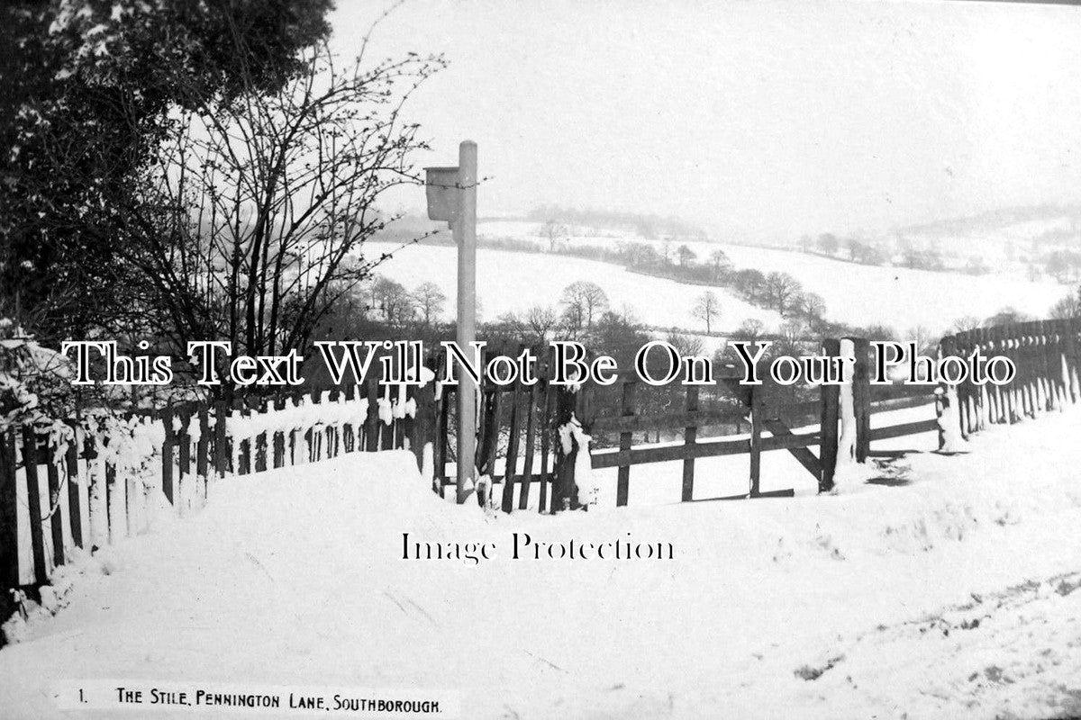 KE 1522 - Pennington Lane In The Snow, Southborough, Kent