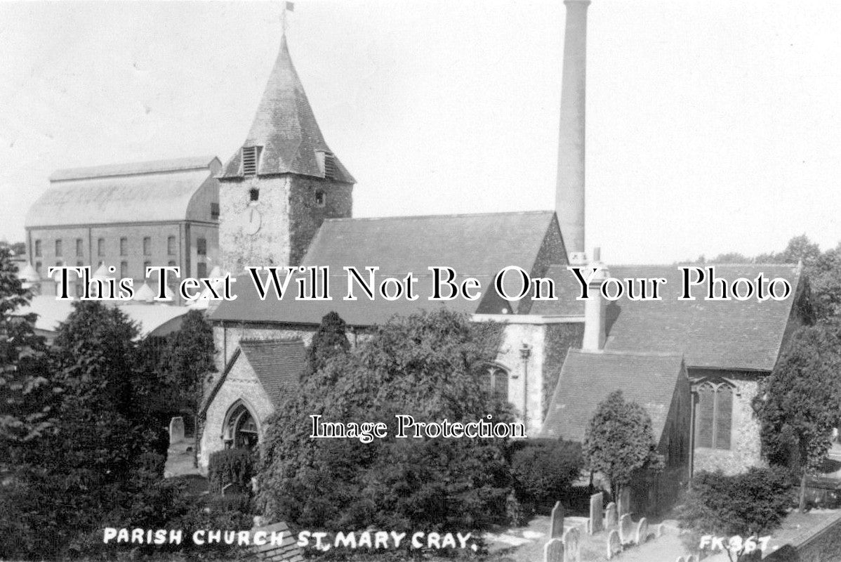 KE 1555 - Parish Church, St Mary Cray, Kent c1914