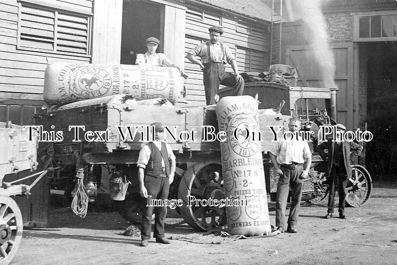 KE 1581 - Hop Picking, Loading Pockets, Steam Lorry, Harbledown, Kent