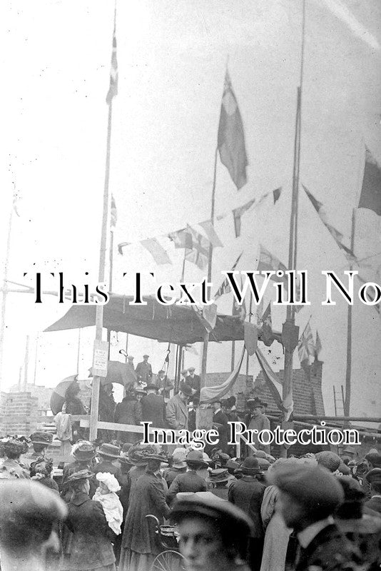 KE 1740 - Dedication Of Building At Ash, Canterbury, Kent c1912