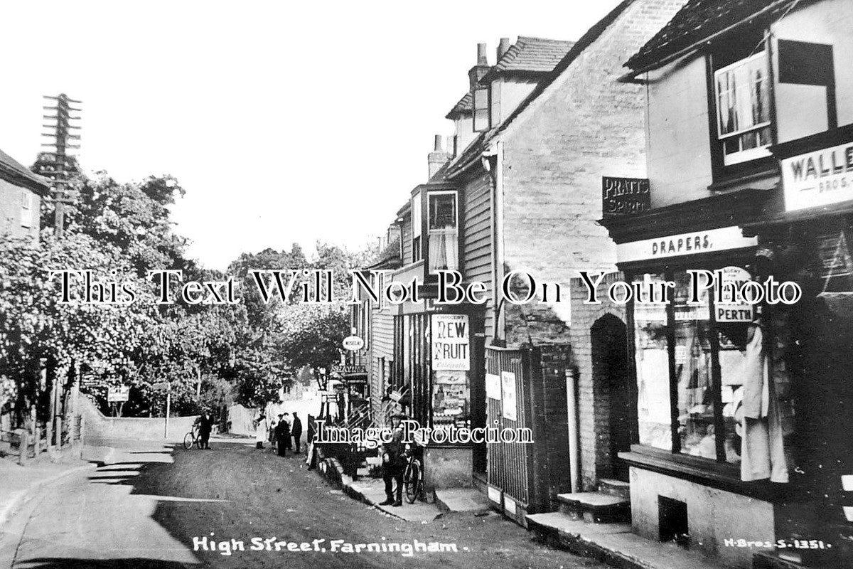 KE 1742 - High Street, Farningham, Kent c1915