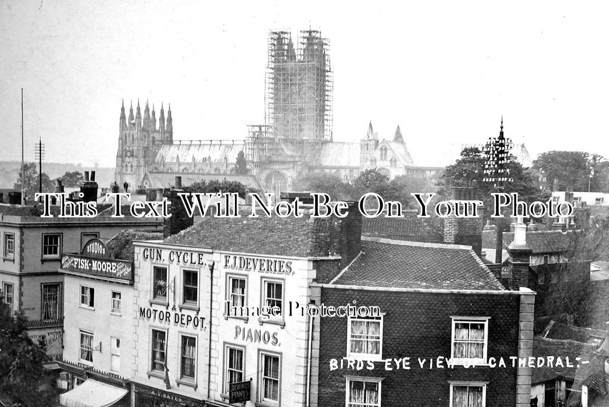 KE 1824 - Canterbury Cathedral Under Scaffold, Kent c1910
