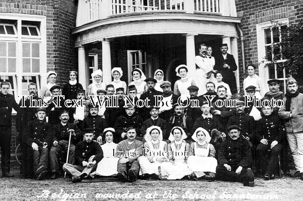 KE 1866 - Belgian Soldiers At Tonbridge School Sanatorium, Kent WW1