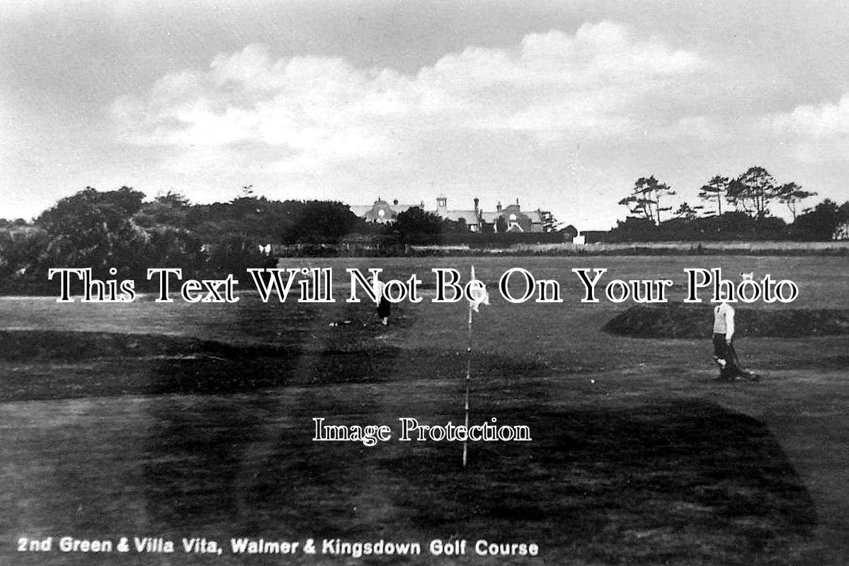 KE 196 - 2nd Green & Villa Vita, Walmer & Kingsdown Golf Course, Kent