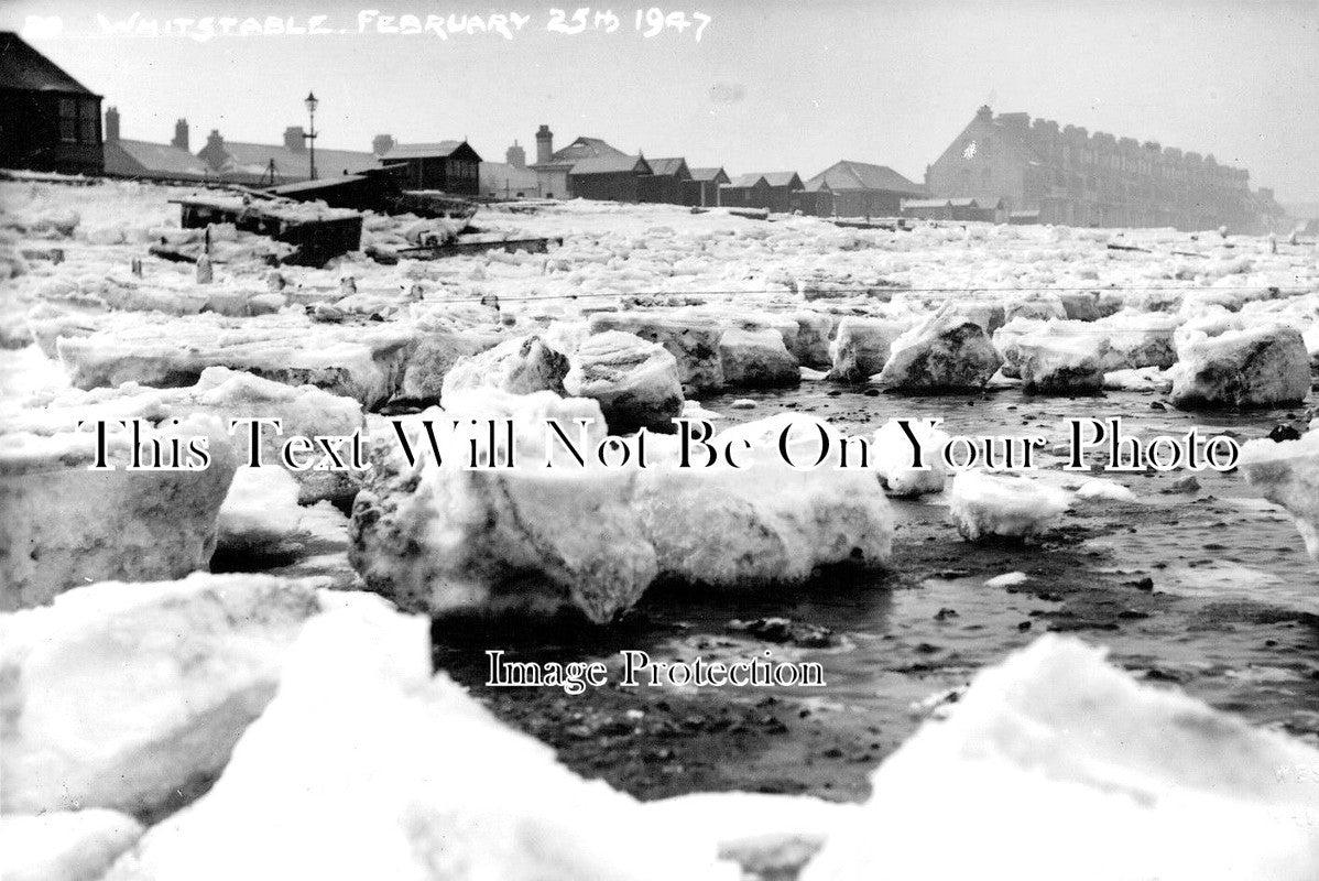 KE 1983 - Frozen Sea At Whitstable, Kent 1947