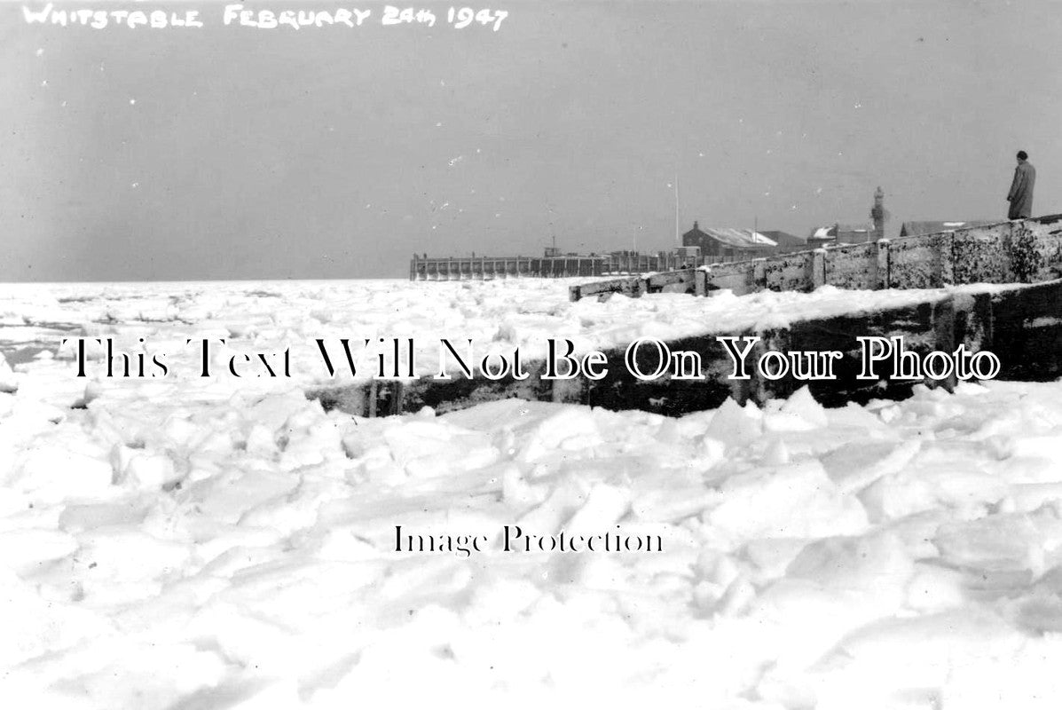 KE 1984 - Frozen Sea At Whitstable, Kent 1947