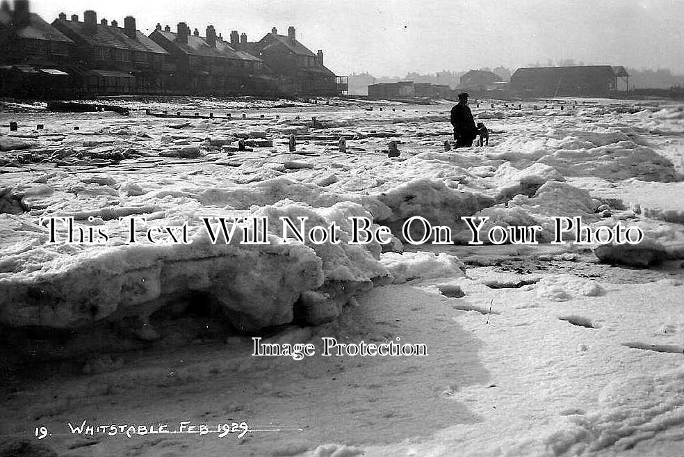 KE 202 - Frozen Sea, Whitstable, Kent 1929