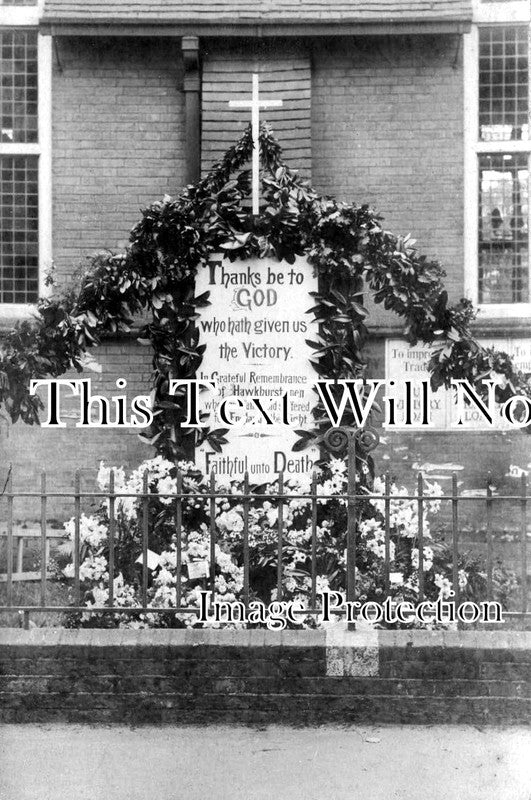 KE 2316 - Memorial Of Thanks, Hawkhurst, Kent