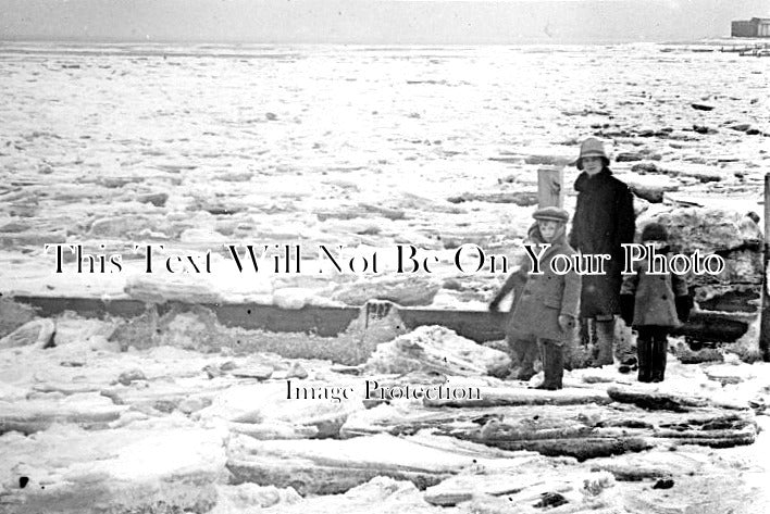 KE 2360 - Frozen Sea At Seasalter, Whitstable, Kent 1928