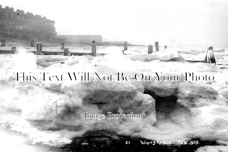 KE 2430 - Frozen Sea & Wave Crest, Whitstable, Kent 1929