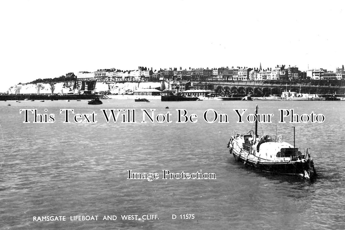 KE 2560 - Ramsgate Lifeboat & West Cliff, Kent