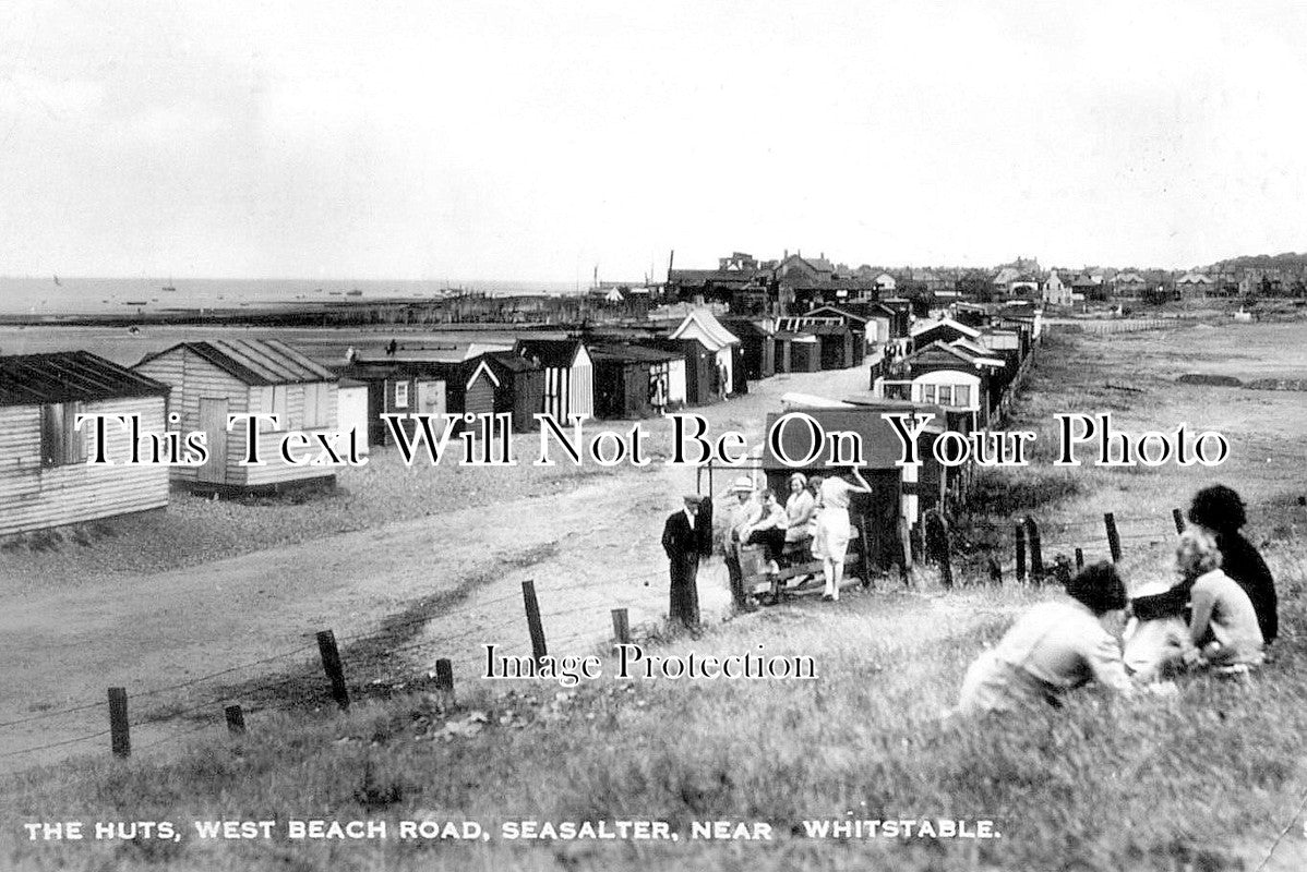 KE 2655 - The Huts, West Beach Road, Seasalter, Kent c1935