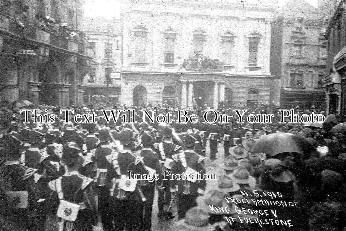 KE 2990 - Proclamation Of King George V At Folkestone, Kent 1910