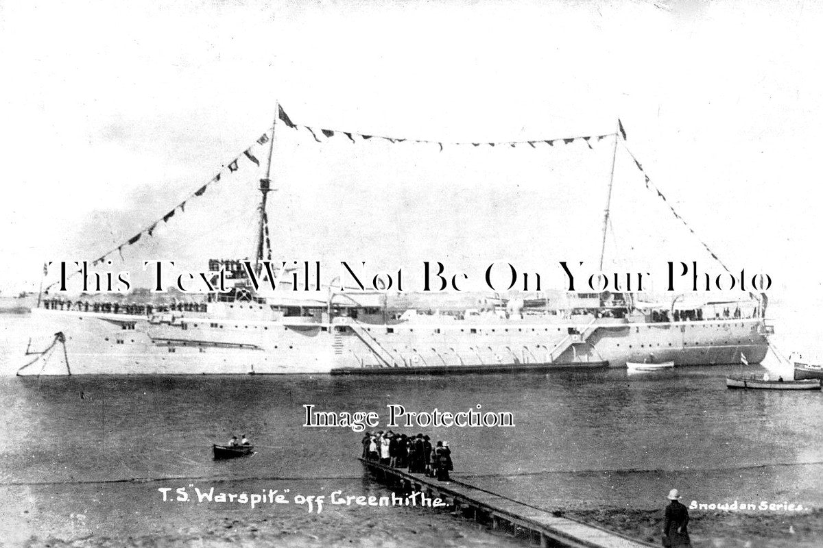 KE 2994 - Greenhithe Training Ship 'Warspite' In Thames, Kent