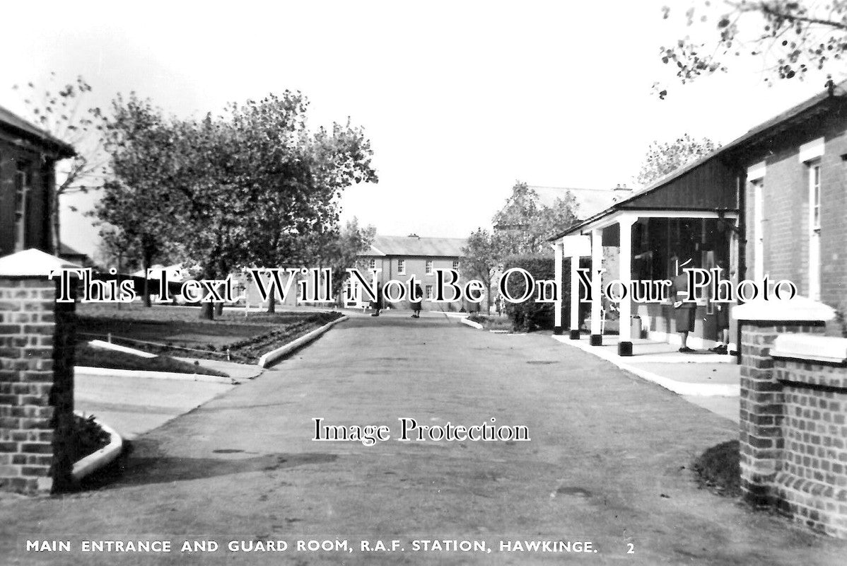 KE 3035 RAF Station Hawkinge Entrance, Kent JB Archive