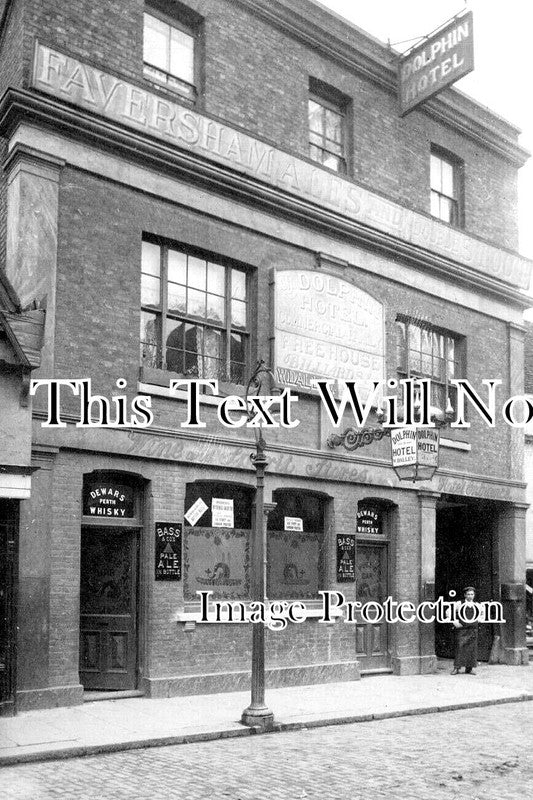KE 3062 - Dolphin Hotel Pub, Faversham, Kent c1906