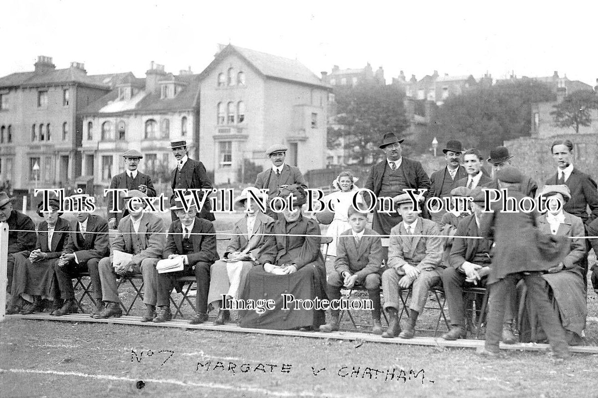 KE 3068 - Margate V Chatham Football, Kent c1913