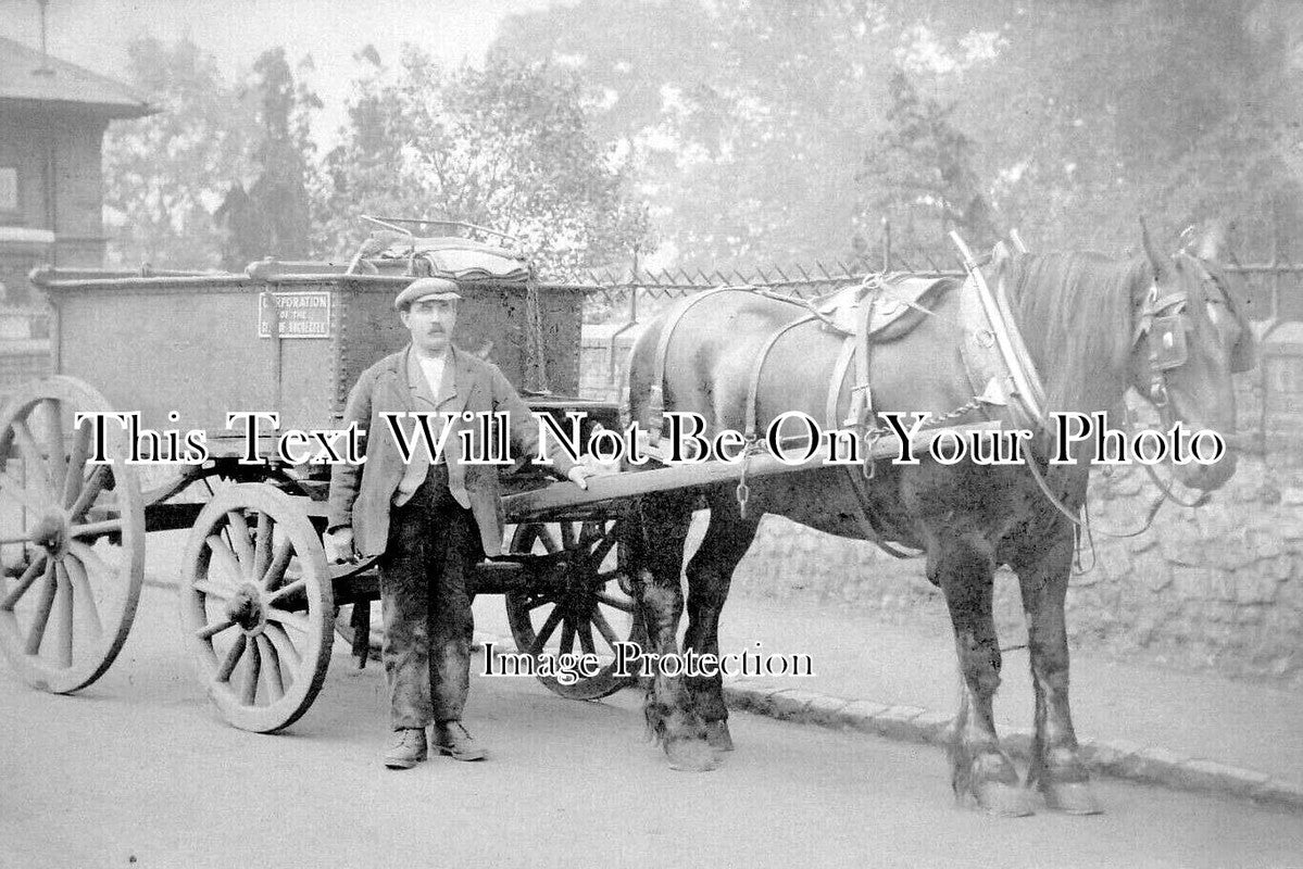 KE 3099 - Rochester Corporation Horse & Cart, Kent