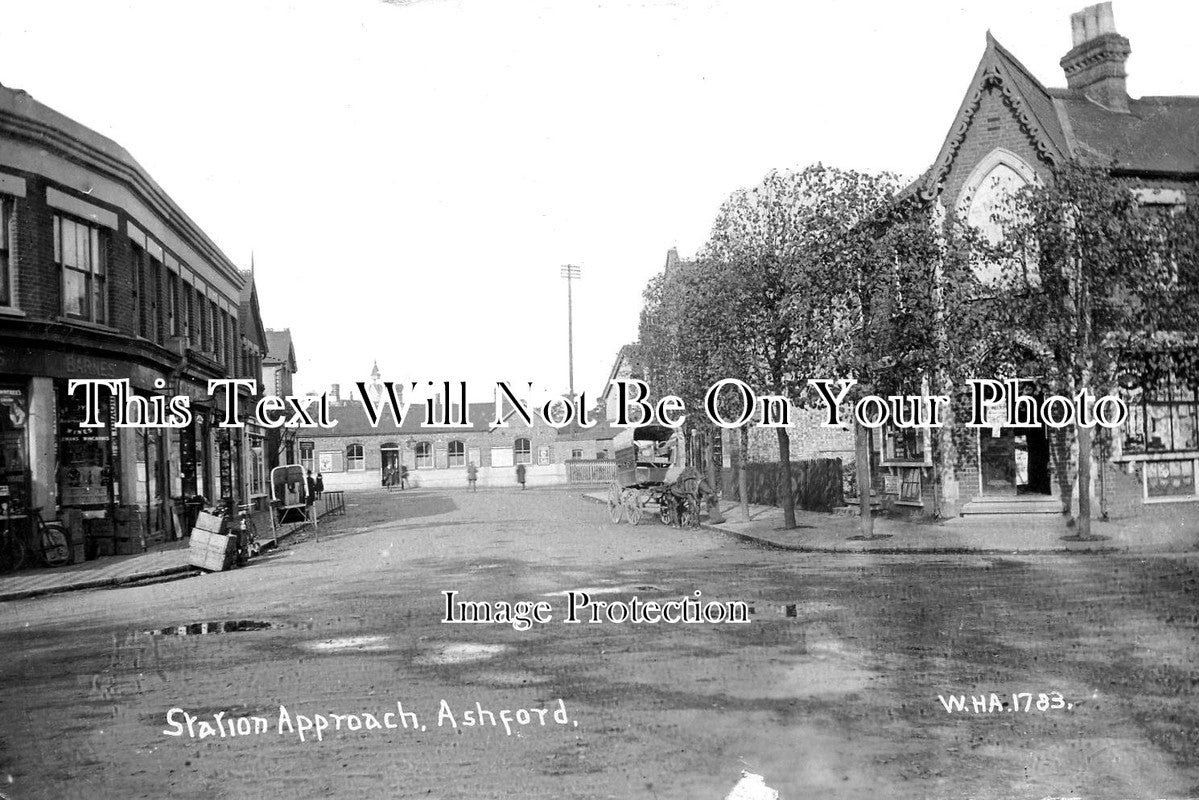 KE 3272 - Station Approach, Ashford, Kent c1922