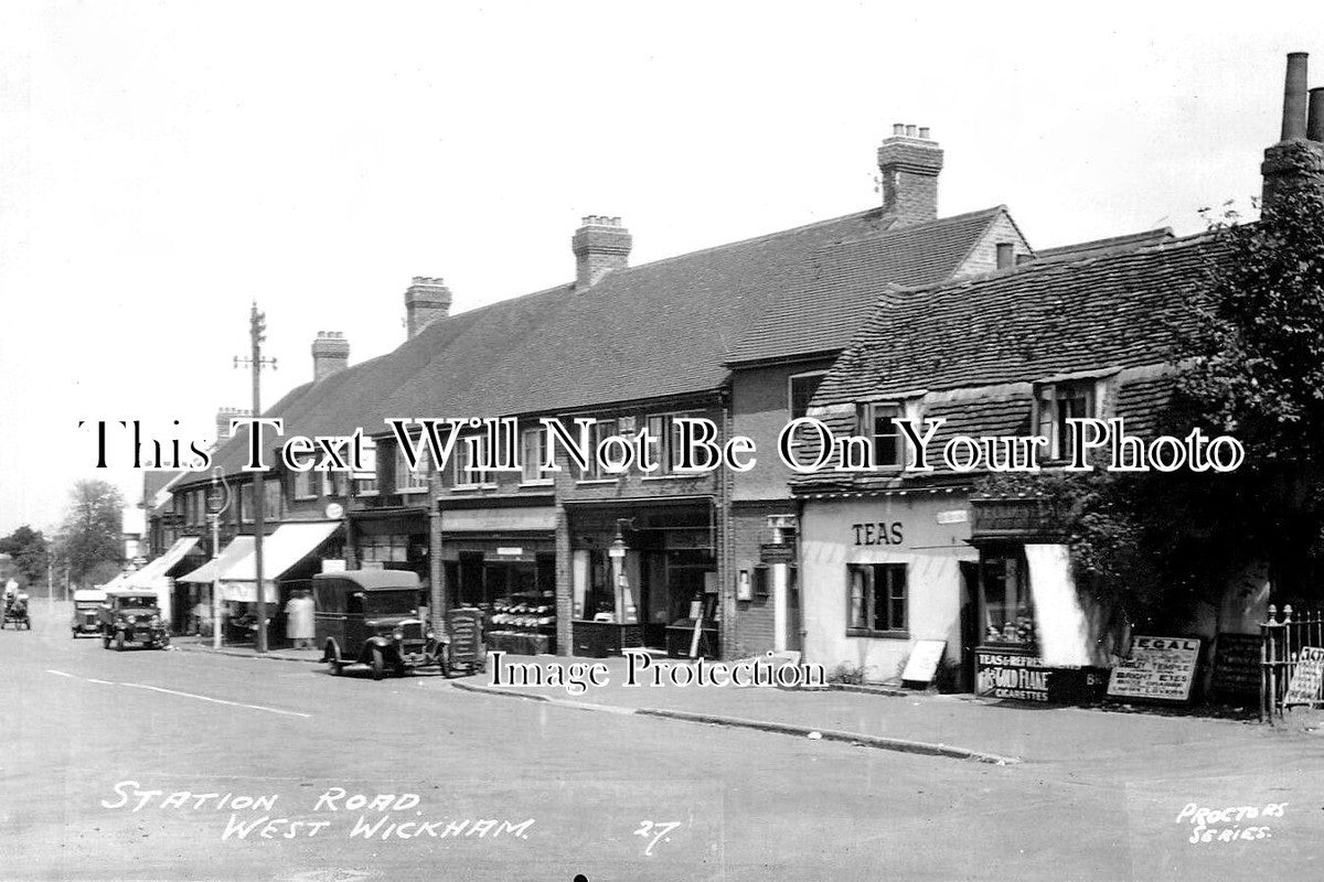 KE 3301 - Station Road, West Wickham, Kent c1936