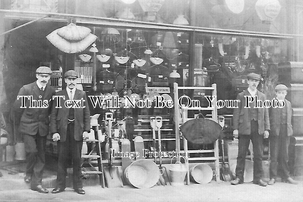 KE 3421 - Maltbys Ironmongers Shop, High Street, Sandgate, Kent c1905