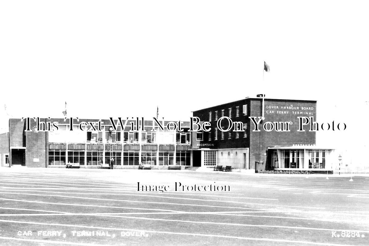 KE 3541 - Car Ferry Terminal, Dover, Kent c1953