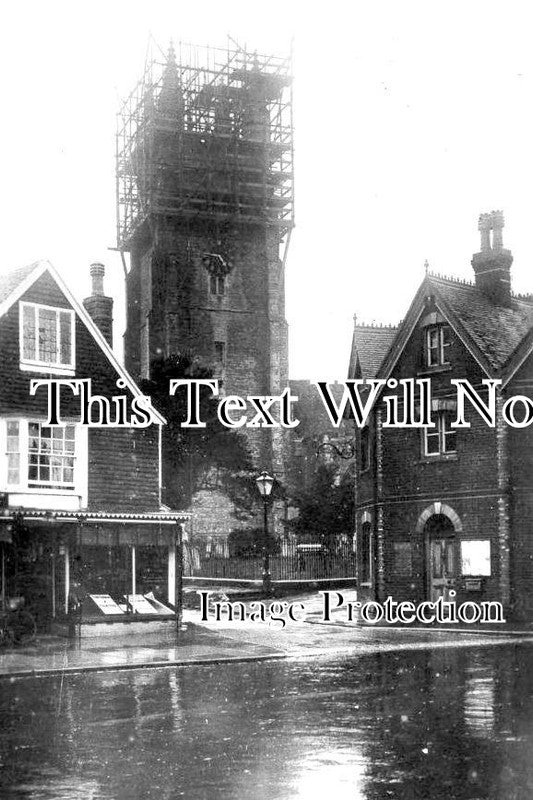 KE 3760 - Tenterden Church Tower Scaffolding, Kent