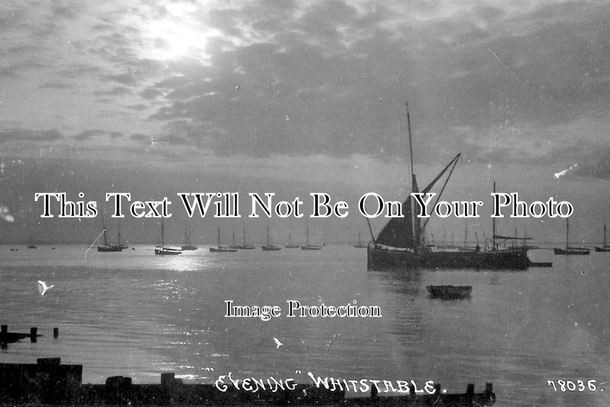 KE 3855 - Evening At Whitstable, Kent c1915