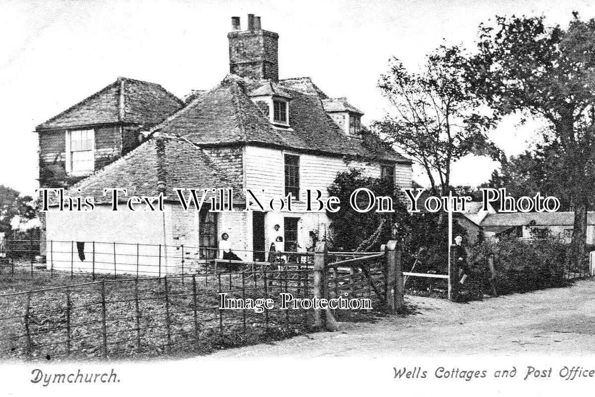 KE 3867 - Wells Cottages & Post Office, Dymchurch, Kent c1918