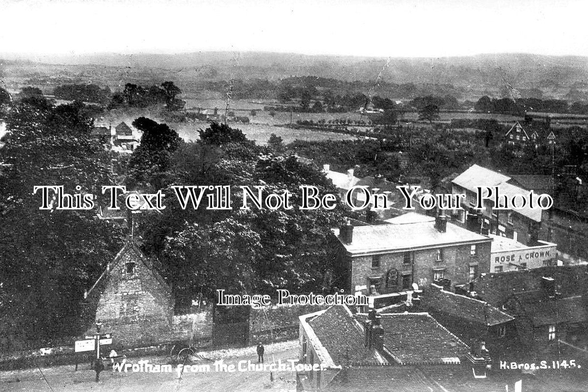 KE 3881 Wrotham From The Church Tower Kent JB Archive ke-3881-wrotham-from-the-church-tower-kent-jb-archive