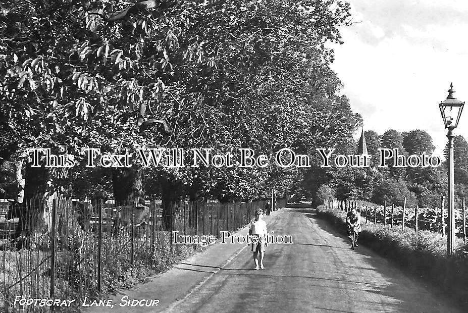KE 3884 - Footscray Lane, Sidcup, Kent c1950