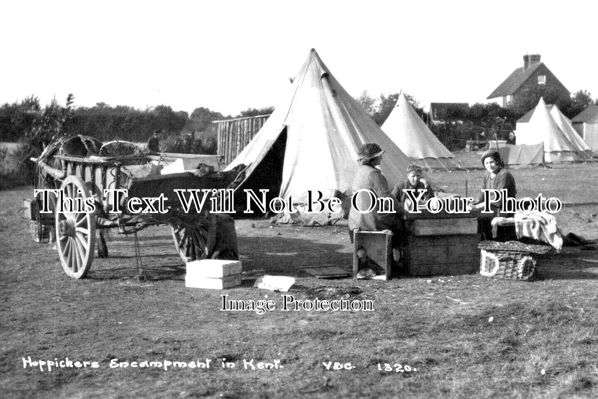 KE 4187 - Hop Pickers Encampment, Kent