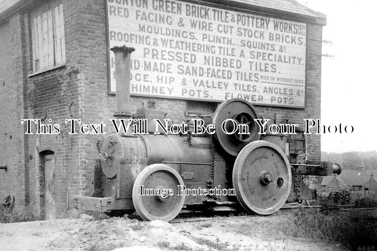 KE 4248 - Dunton Green Brick Pottery Works, Steam Engine, Kent c1930