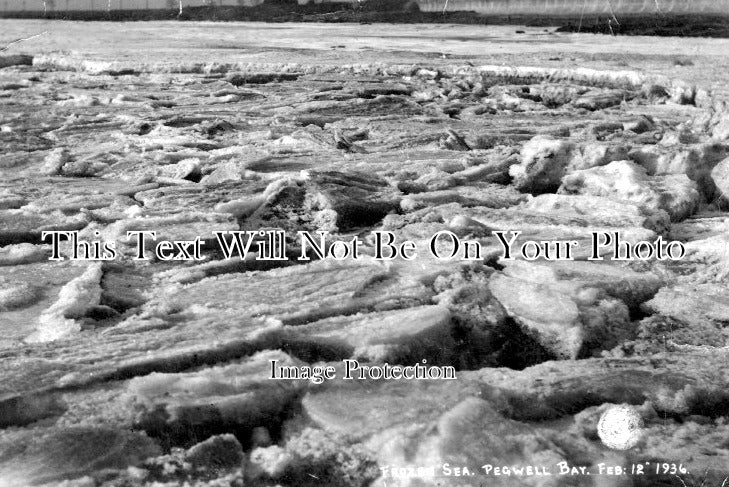KE 4285 - Frozen Sea At Pegwell Bay, Kent 1936