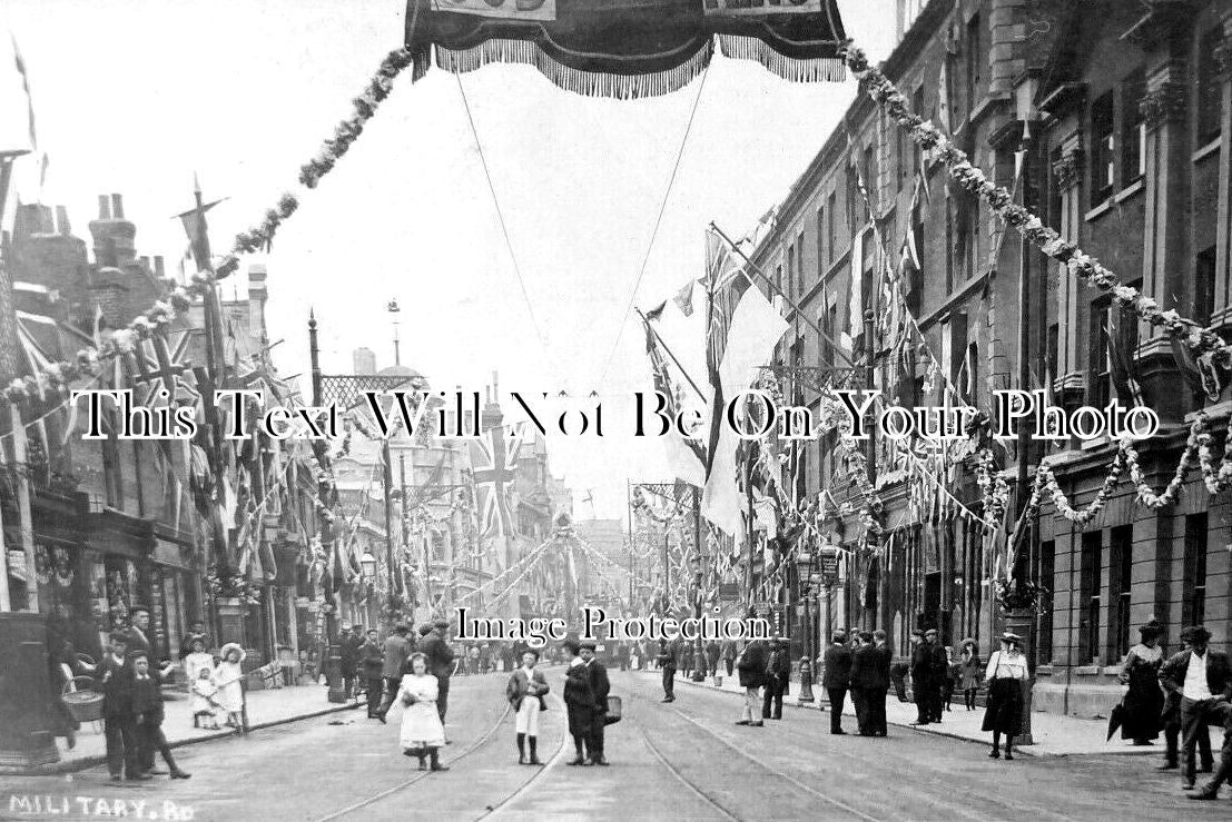 KE 4393 - Military Road, Chatham, Kent c1906 – JB Archive