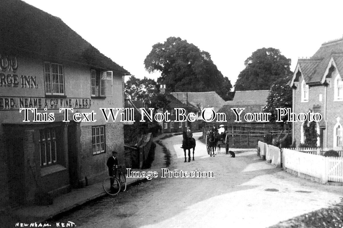 KE 4411 - George Inn Pub, Newnham, Kent c1910