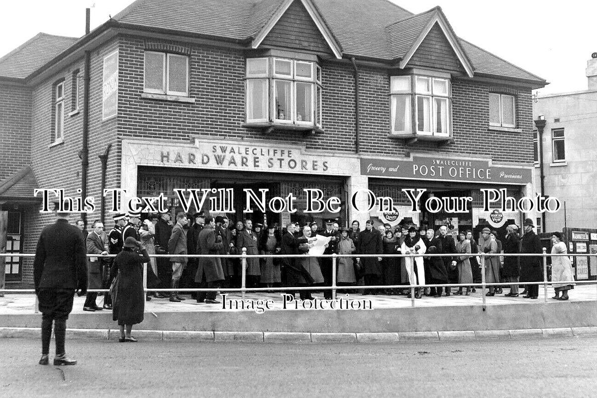 KE 4587 - Swalecliffe Stores & Post Office, King George VI Proclomation, Kent