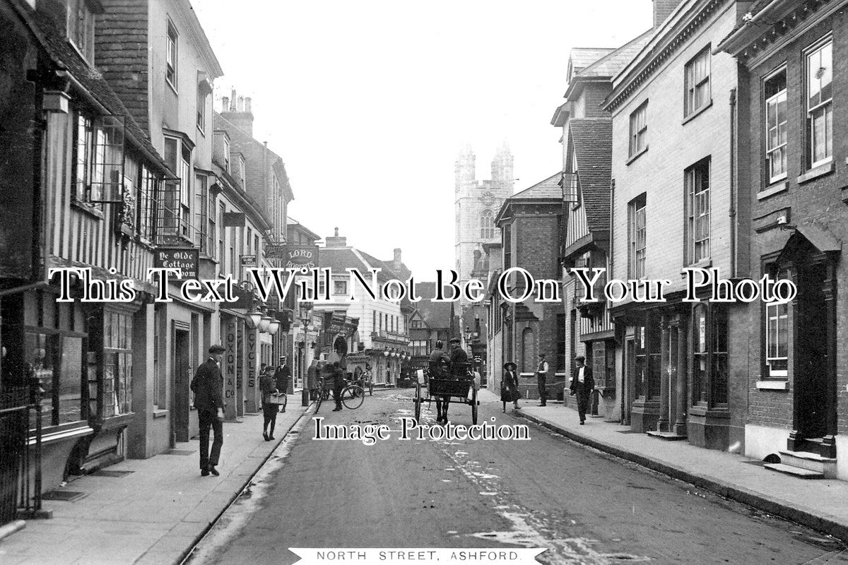KE 4611 - North Street, Ashfrod, Kent c1913