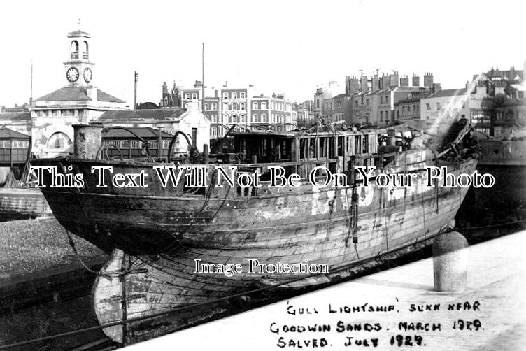 KE 4742 - Gull Lightship, Sunk Near Goodwin Sands, Ramsgate, Kent 1929
