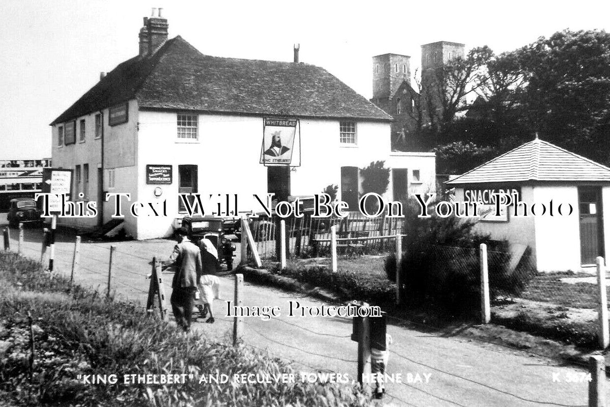 KE 4898 - King Ethelbert Inn Pub, Reculver Towers, Herne Bay, Kent