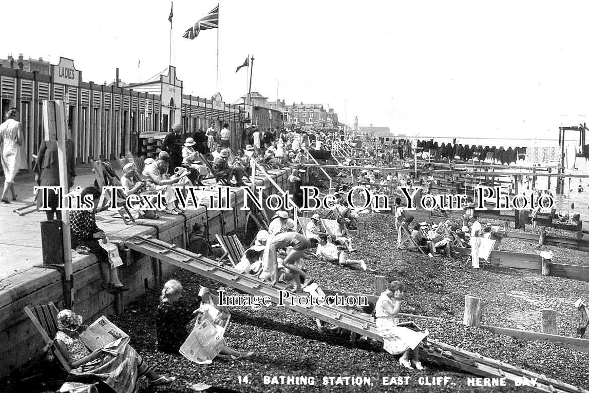 KE 5025 - Bathing Station, East Cliff, Herne Bay, Kent