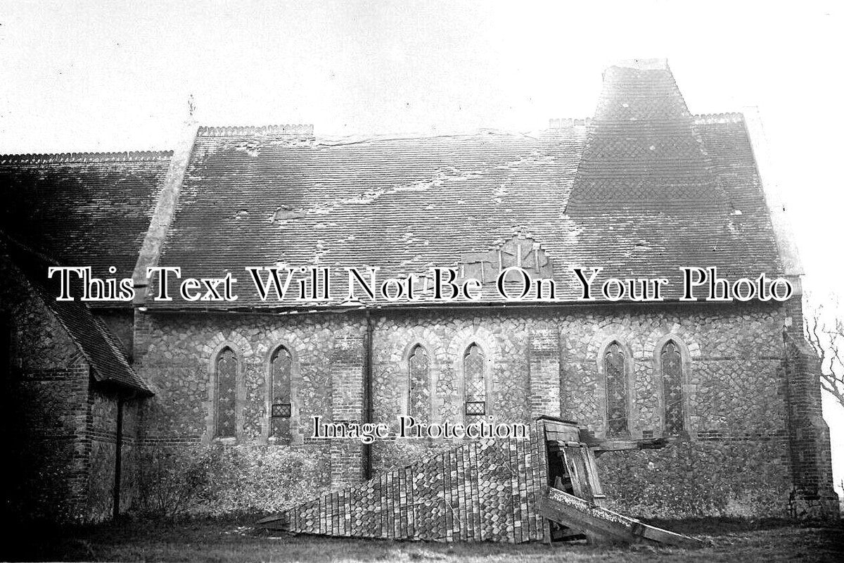 KE 5093 - Storm Damage To Swalecliffe Church, Whitstable, Kent