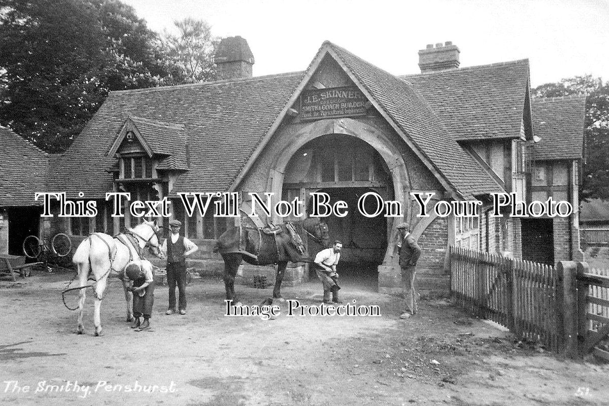 KE 5313 - The Smithy, Penshurst Blacksmith, Kent c1913