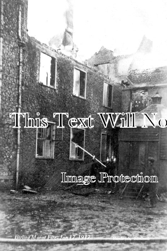 KE 5819 - Birling Manor Fire, Kent 1917