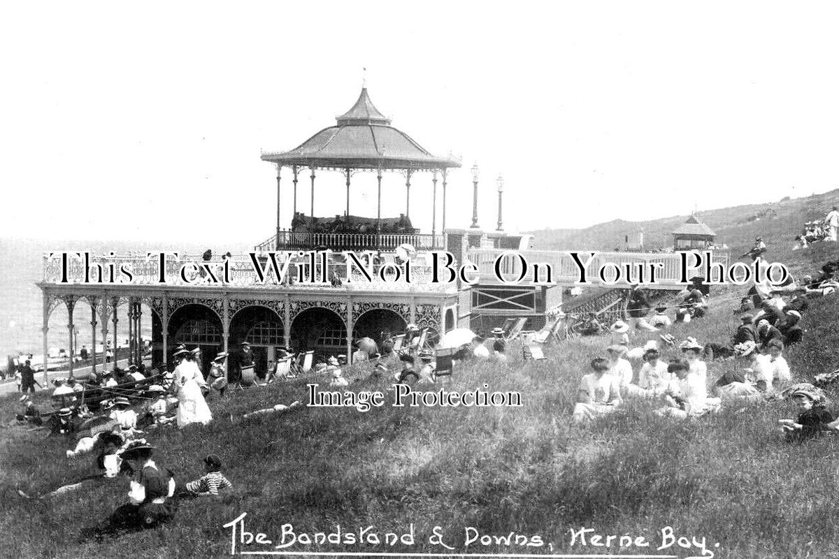 KE 5821 - The Bandstand & Downs, Herne Bay, Kent