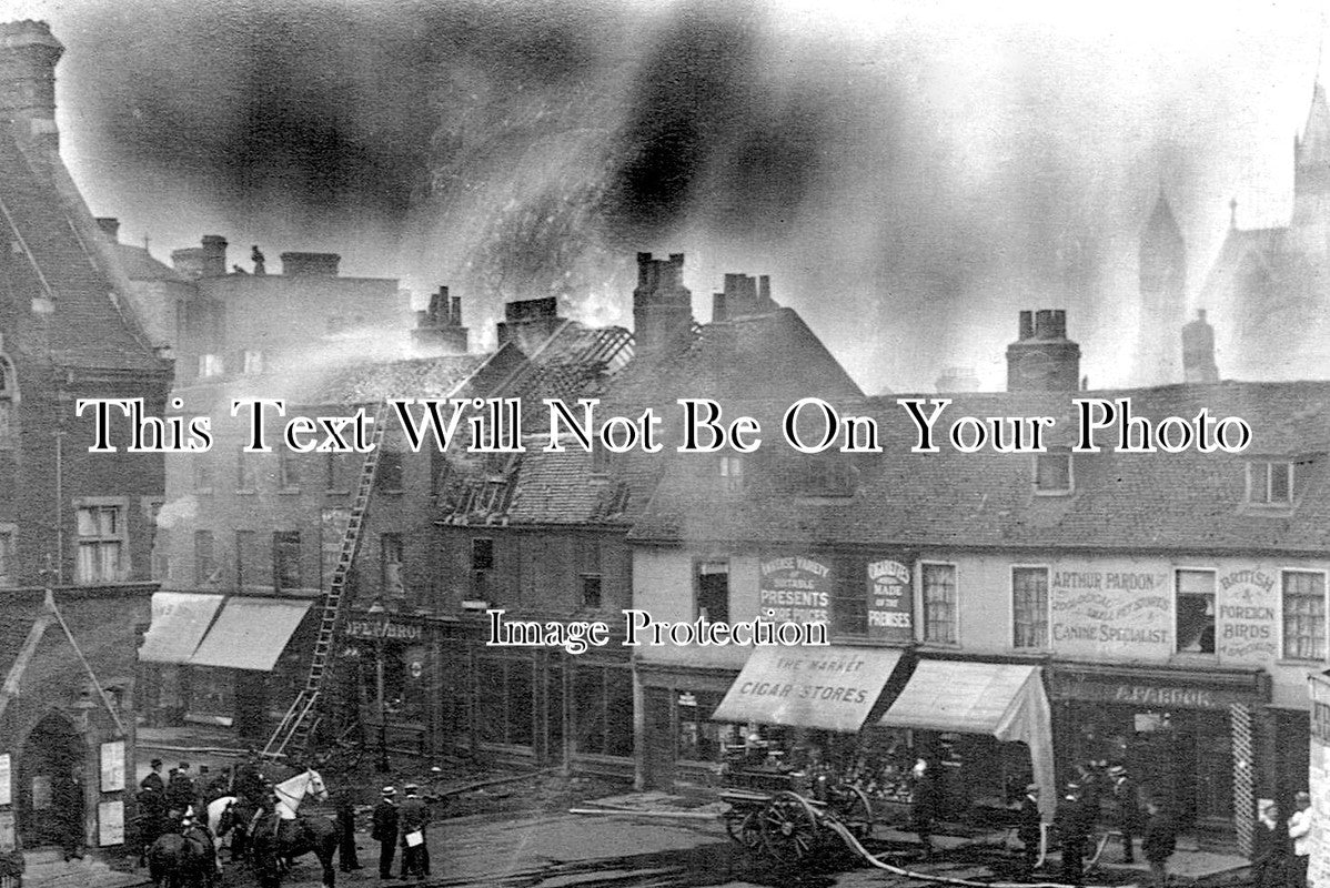 KE 5829 - Bromley Market Square Fire, Kent 1909