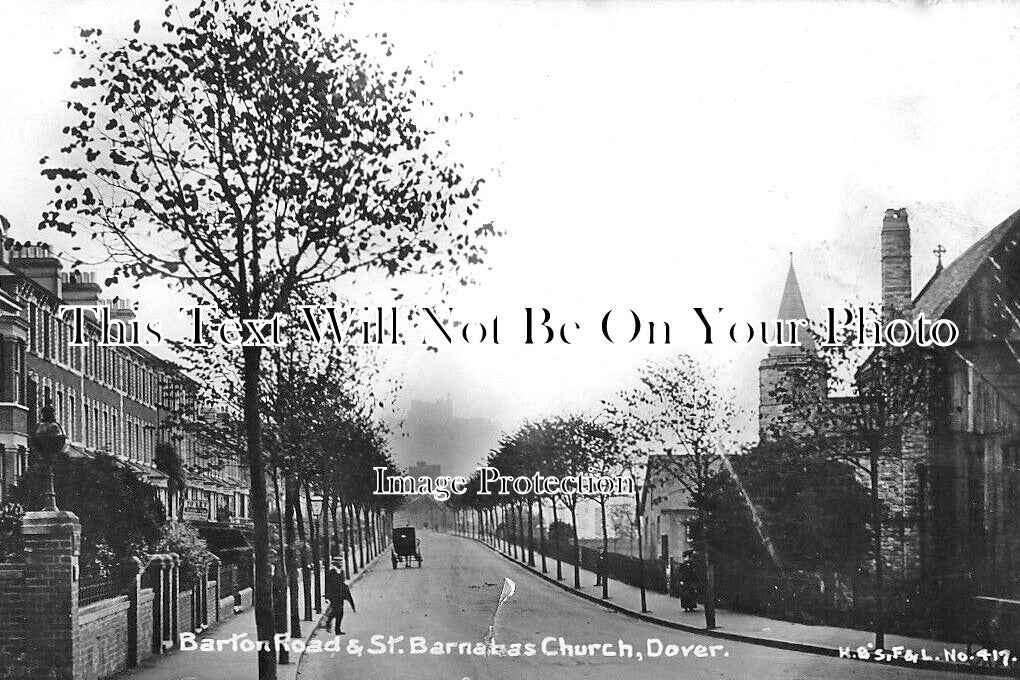 KE 5861 - Barton Road & St Barnabas Church, Dover, Kent