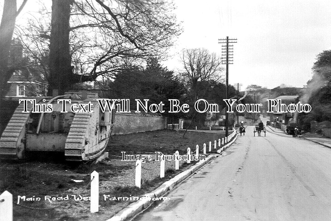 KE 5897 - WW1 Tank, Main Road West, Farningham, Kent