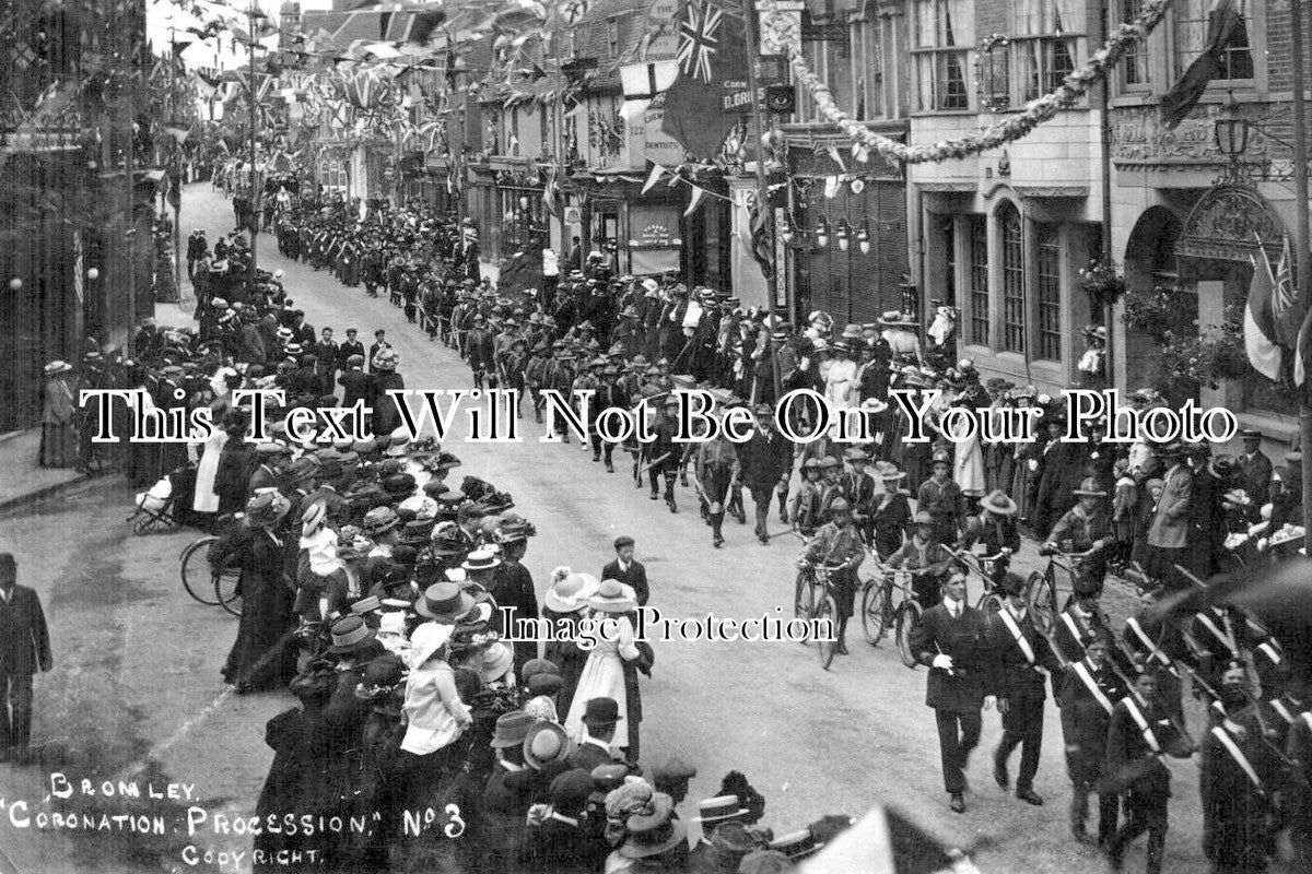 KE 6071 - Coronation Procession, Bromley, Kent