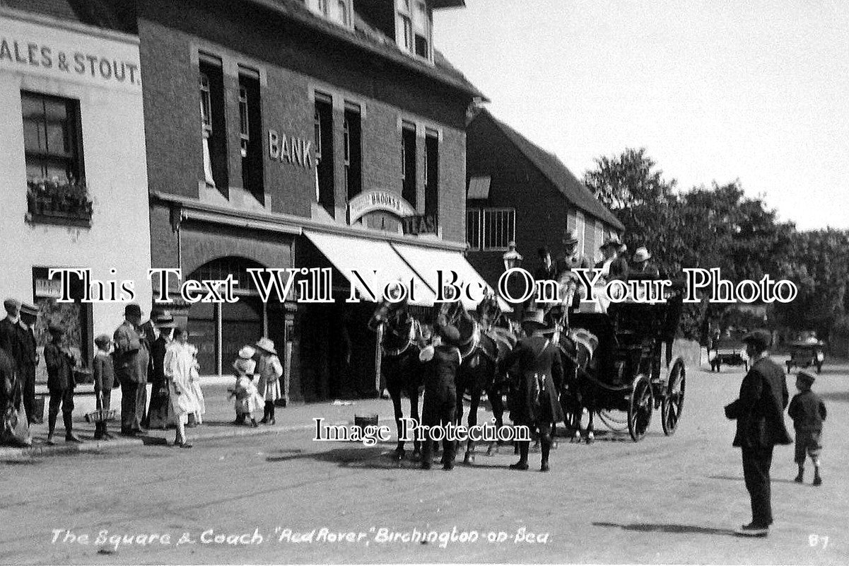 KE 674 - The Square & Coach, Birchington On Sea, Kent c1913